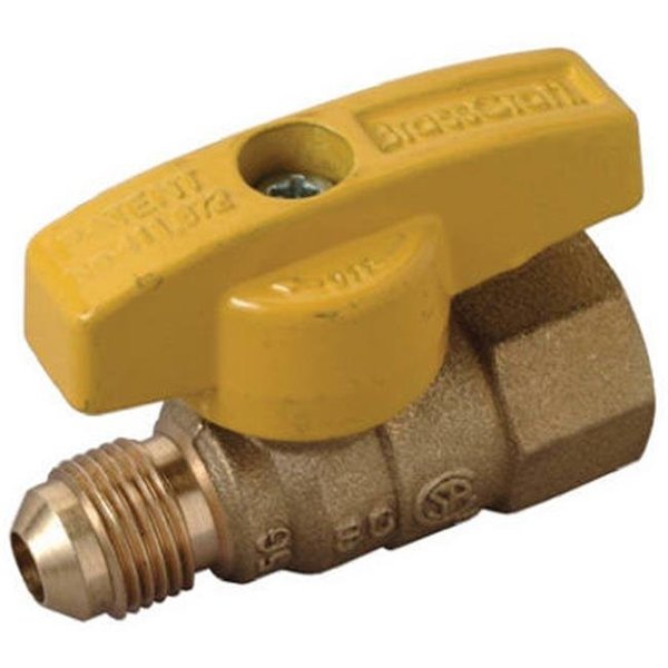 Brasscraft Brass Craft PSSL-12 Straight Gas Valve - .38 O.D. x .5 in. FIP 444932